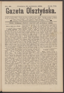 Gazeta Olsztyńska, 1892, nr 68