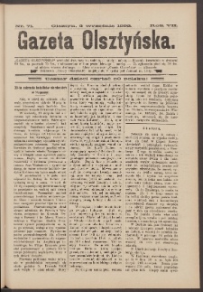 Gazeta Olsztyńska, 1892, nr 71
