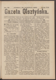 Gazeta Olsztyńska, 1892, nr 78