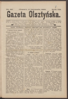 Gazeta Olsztyńska, 1892, nr 90