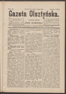 Gazeta Olsztyńska, 1893, nr 2