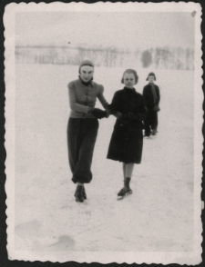 [Zima na jeziorze w Lidzbarku]