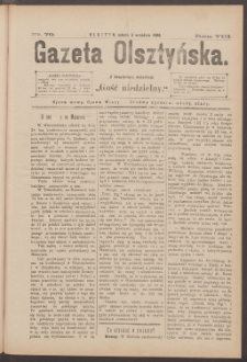 Gazeta Olsztyńska, 1893, nr 70