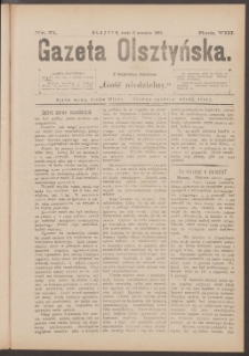 Gazeta Olsztyńska, 1893, nr 71