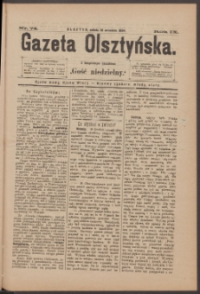 Gazeta Olsztyńska, 1894, nr 74