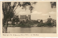 Deutsch Eylau / Ostpr. Kl. Geserichsee, Blick auf Rathaus u. evgl Ordenskirche