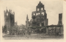 Die russischen Verwüstungen in Ostpreussen. Lyck dm Marktplatz