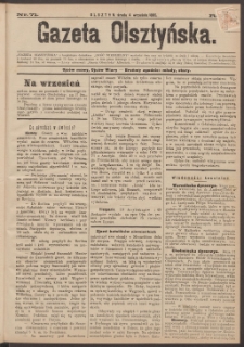 Gazeta Olsztyńska, 1895, nr 71