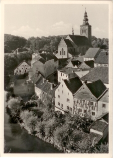 Heilsberg (Ostpr.) Blick vom Schloß auf Stadt und Kath. Pfarkirche