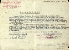 Upoważnienie do prowadzenia Domu Harcerza w Mrągowie 1951. [1]