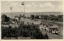 Lötzen in Masuren. Dampferanlegestelle