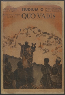 Quo vadis : studjum o powieści rzymskiej i technice powieściowej Henryka Sienkiewicza