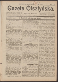 Gazeta Olsztyńska, 1898, nr 8