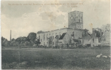 Neidenburg nach der Zerstörung durch die Russen am 22 August 1914 - Ev. Kirche