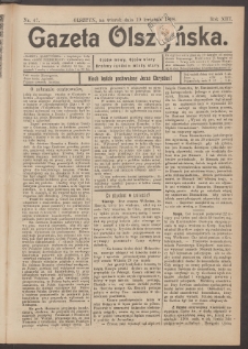 Gazeta Olsztyńska, 1898, nr 47
