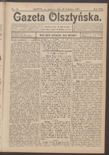 Gazeta Olsztyńska, 1898, nr 48