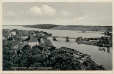 Nikolaiken Ostpr. Brücke mit Teilansicht