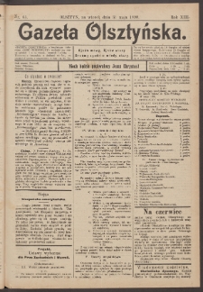 Gazeta Olsztyńska, 1898, nr 65