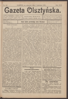 Gazeta Olsztyńska, 1898, nr 66