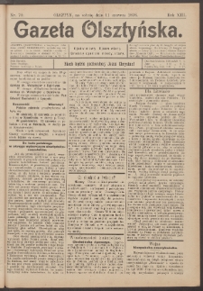 Gazeta Olsztyńska, 1898, nr 70