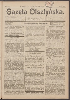 Gazeta Olsztyńska, 1898, nr 71