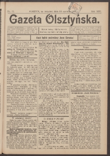 Gazeta Olsztyńska, 1898, nr 72
