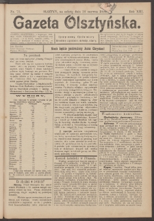 Gazeta Olsztyńska, 1898, nr 73