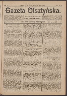 Gazeta Olsztyńska, 1898, nr 85