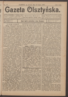 Gazeta Olsztyńska, 1898, nr 86