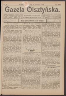 Gazeta Olsztyńska, 1898, nr 113