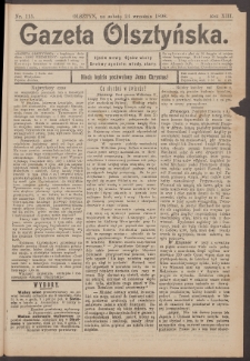 Gazeta Olsztyńska, 1898, nr 115