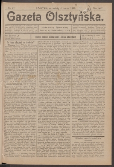 Gazeta Olsztyńska, 1899, nr 27
