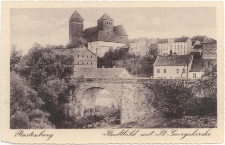 Rastenburg Stadtbild mit St. Georgskirche