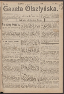Gazeta Olsztyńska, 1899, nr 40