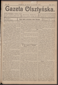 Gazeta Olsztyńska, 1899, nr 69