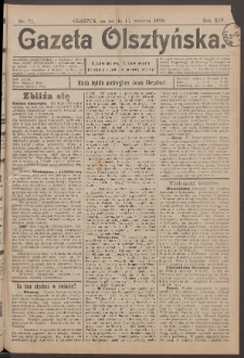 Gazeta Olsztyńska, 1899, nr 71