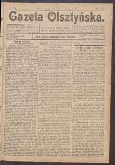 Gazeta Olsztyńska, 1900, nr 14