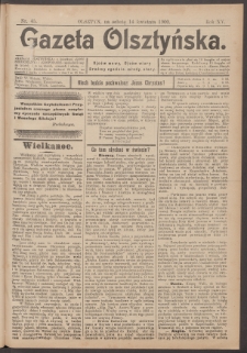 Gazeta Olsztyńska, 1900, nr 45