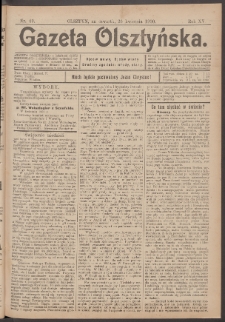 Gazeta Olsztyńska, 1900, nr 49