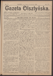 Gazeta Olsztyńska, 1900, nr 70