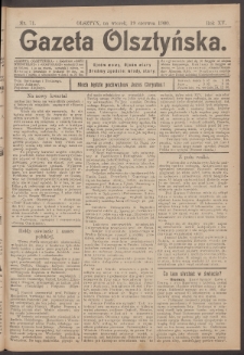 Gazeta Olsztyńska, 1900, nr 71