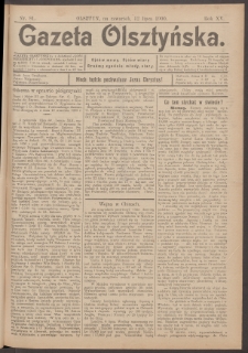 Gazeta Olsztyńska, 1900, nr 81