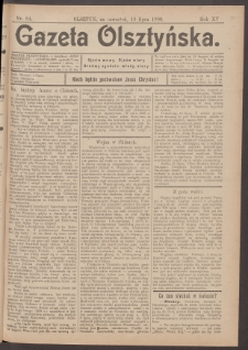 Gazeta Olsztyńska, 1900, nr 84