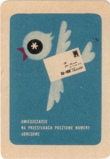 [Kalendarzyk "Umieszczajcie na przesyłkach pocztowe numery adresowe"]