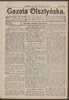 Gazeta Olsztyńska, 1901, nr 4
