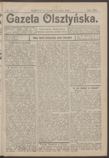 Gazeta Olsztyńska, 1901, nr 34