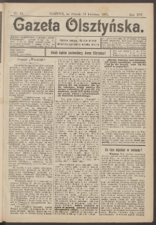 Gazeta Olsztyńska, 1901, nr 45