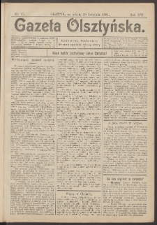 Gazeta Olsztyńska, 1901, nr 47