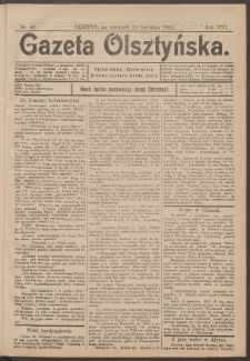 Gazeta Olsztyńska, 1901, nr 49