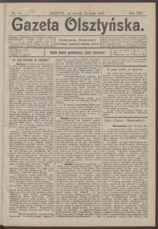 Gazeta Olsztyńska, 1901, nr 60
